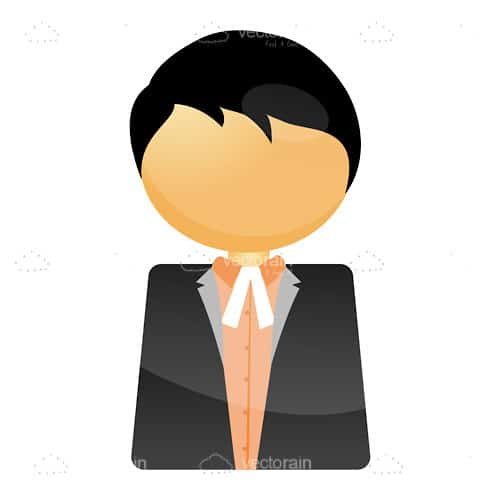 Abstract Human Figure in a Suit